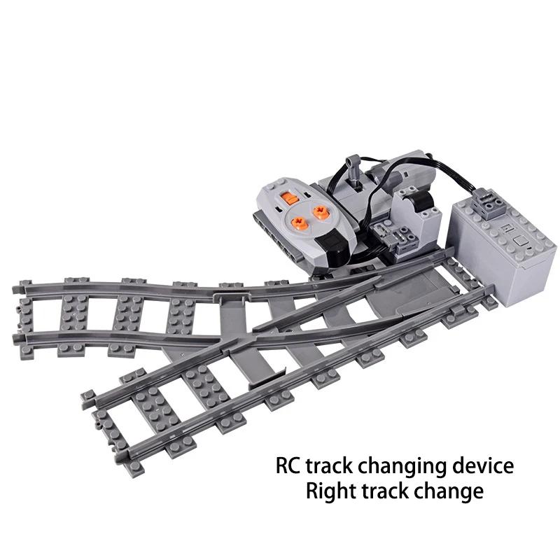 Compatible With LEGO MOC Railroad Bridge Train Track Combination Scene Building Blocks DIY Cross Track Bricks Toys Rail Car