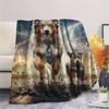1Pc LightningPuppy Print Flannel Blanket, High quality Comfortable for All Seasons, Home Decor, Warmth and Comfort, Perfect for Christmas Gifts