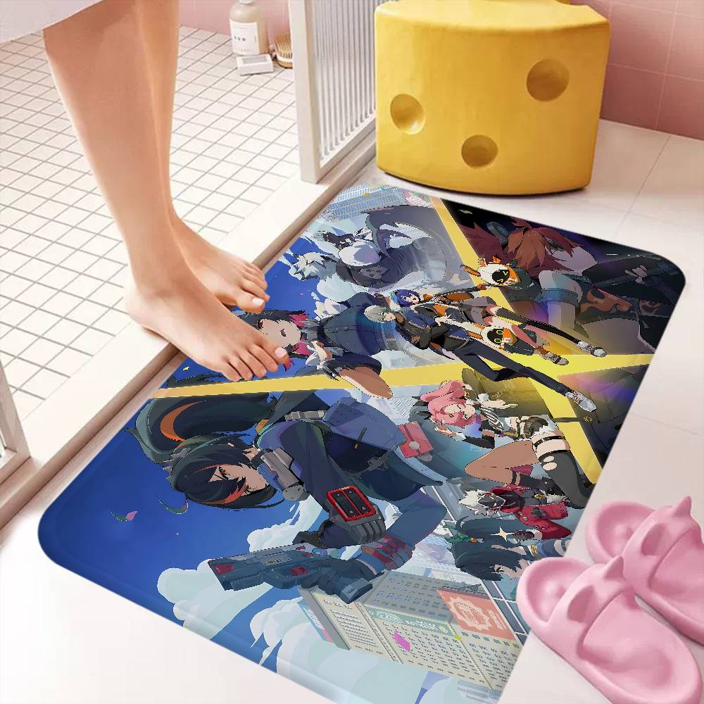 Zenless Zone Zero Game Anmie Long Rugs Cheaper Anti-slip Modern Living Room Balcony Printed Bedside Area Rugs 40cm x 60cm