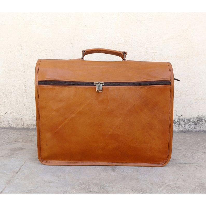 LEATHER BRIEFCASE, Large MESSENGER Bag, Laptop Briefcase, Laptop Bag Women, Personalized Unisex Laptop Canvas Bag Christmas Gift Ideas