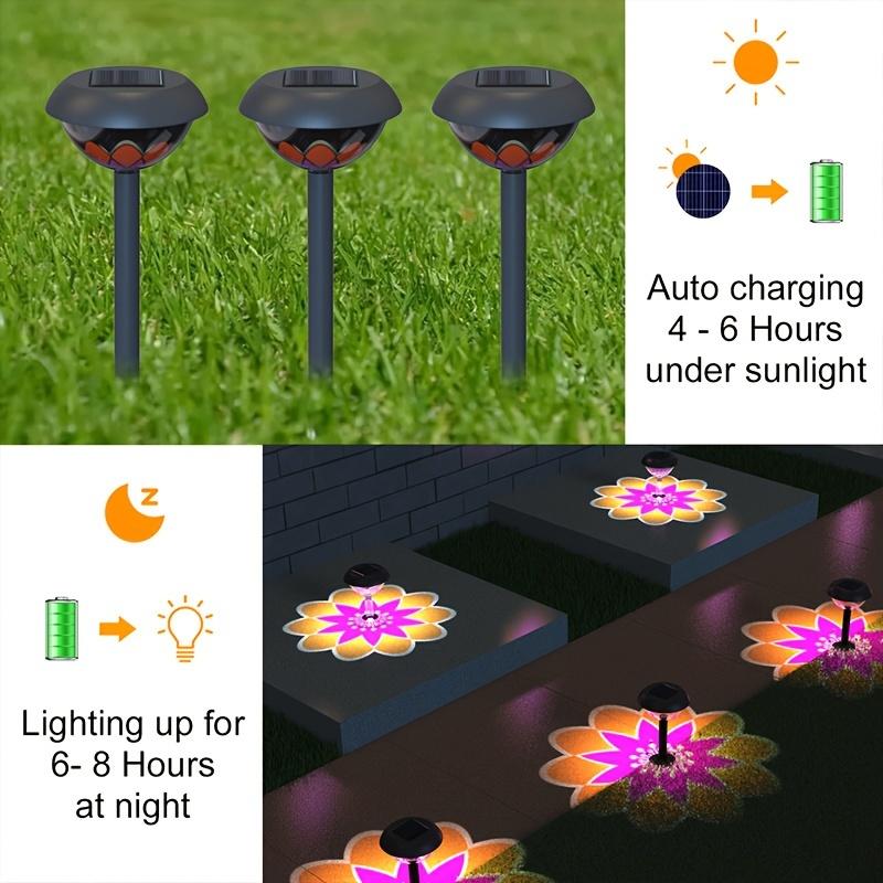 Solar Outdoor Lights, LED Garden Lighting, Auto On/Off Landscape Decor for Walkway, Yard, Lawn, Solar Powered Outdoor Use Light