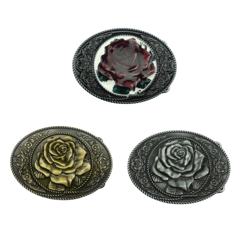 Středověké přezky na opasek s náhradní růží Westernový kovbojský styl