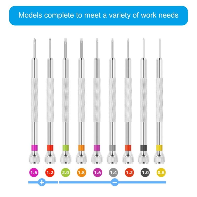 9Pcs Professional Watchmaker Screwdriver Set Watch Screwdriver for Watch Repair Eyeglasses Repair Jewelry Repair
