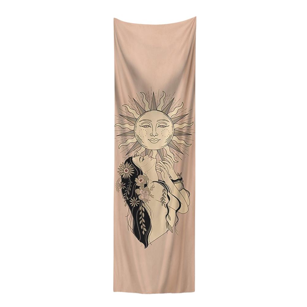 Sun and Moon Tapestry Wall Hanging Tapestry for Bedroom Living Room Tapestry Aesthethic Vertical Tapestry Background Wall Decor