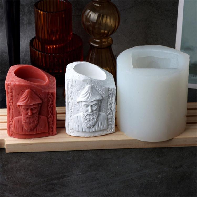 Accessoire Créatif et Robuste en Silicone pour Moules à Main, Croisillons Embossés, Porte-bougie pour Tente de Camping et Figurines en Plâtre