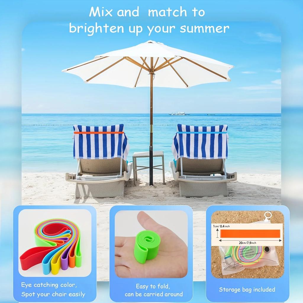 3Pcs Beach Pool Chair Towel Clips, Nylon Straps for Towel Bag Tag Cup Holder, Wind Proof Cruise Essential for Women