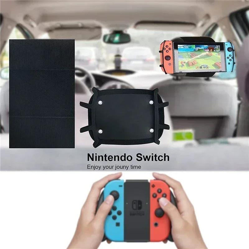 360 Rotating Car Back Seat Kids Tablet Holder Adjustable Ipad Pro Air Mini Kindle Anti-Slip Strap Bracket Stand Accessories