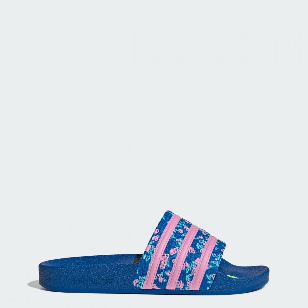 

Adidas Мужские шлепанцы adidas Adilette x KSENIASCHNAIDER синие, ярко-розовые с белым