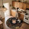 Pinecone Animals,Round Area Rug,Carpet Rug for Living Room Bedroom Sofa Playroom Decor,Non-slip Floor Mat