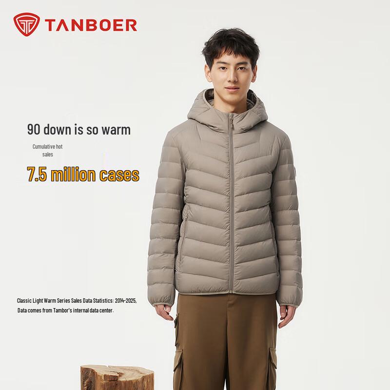 

Tanbol Men s Lightweight Hooded Down Jacket M