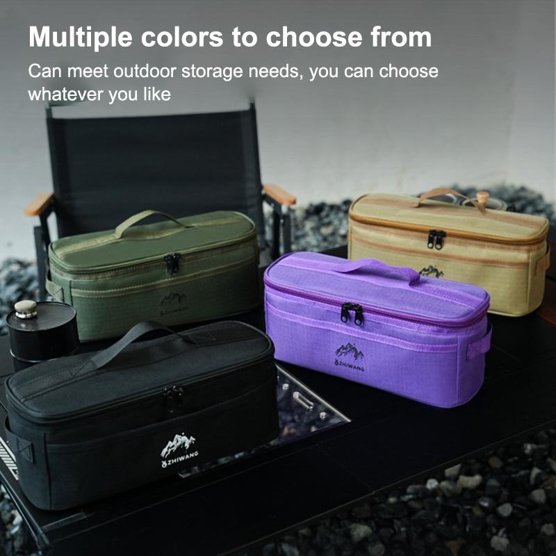 Outdoor Camping Tableware Storage Bag Large Capacity Cutlery Pouch Multi-Functional Portable Picnic Bags Waterproof Handbag