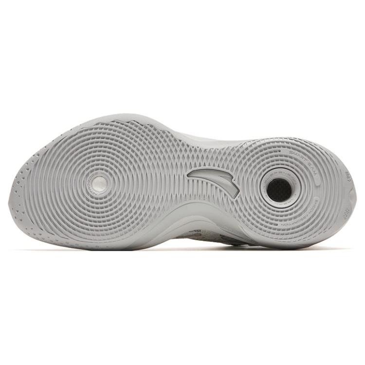 New Anta KT8 Cushioning Anti Slip And Wear Resistant High Top Basketball Shoes Light Gray 112311101-4