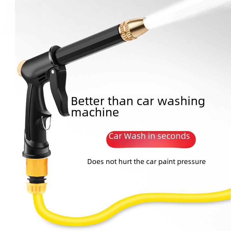 Hochdruck-Teleskop-Gartenschlauch-Bewässerungsset mit Autowaschdüse