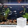 Fish Breeder Box With Suction, Aquarium Hatcher, Mesh Box, Juvenile Fish Separation Net With Suction Cups Fish Tank Incubator