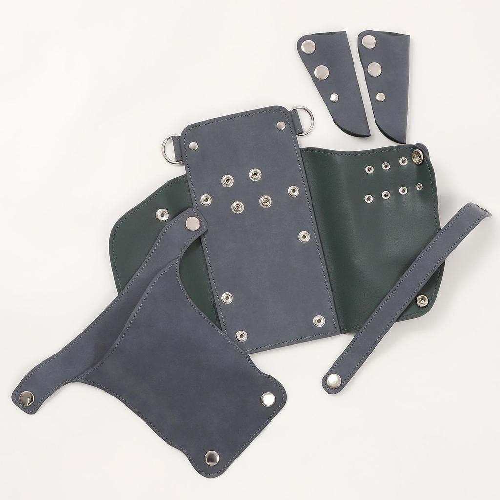 A Japanese Manufacturer Specializing In Scissor Sienna Holds Suitable for Hairdressers and DEEDS, Cases, No. 375, Blue-gray, 4-6 Scissors, Trimmers.