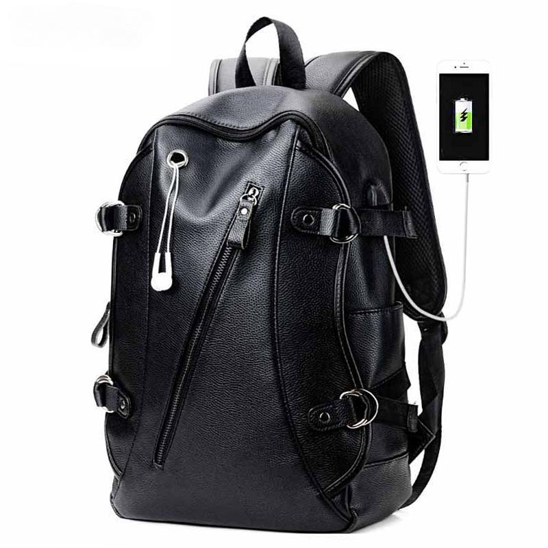 Men's Backpack Travel Casual Fashion Students School Bag Large Capacity Bag Brand  Leather Backpacks Laptop Backpack