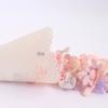 DIY Lace White Rose Cone Wedding Flower Sprinkle Tubes
