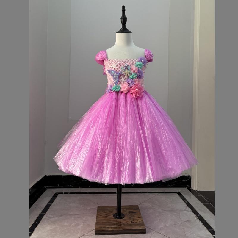 Children's Eco-Friendly Mermaid Fashion: Handmade DIY Kindergarten Parent-Child Runway Outfits