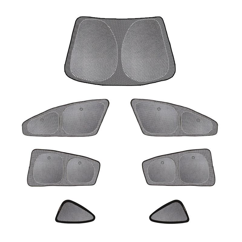 Tesla Model 3/Y Sunshade with Suction Cup - Ice Crystal Opaque Side Window Protection