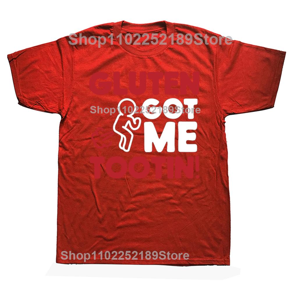 Gluten Tootin Funny Gluten Free Joke Graphic Tshirts Men Womens Fashion Casual Tshirt 100 Cotton Loose Oversized T Shirt S