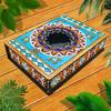 DIY Mandala Jewelry Storage Box Birthday Gift Special Shaped Bright Drill Wood Organizer Case Jewelry Box Containers Mosaic Kits
