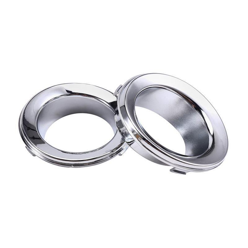 51117127941 51117127942 Car Front Fog Lights Frame Fog Lights Trim Ring For Mini R50 R52 R53 2002-2006 Silver