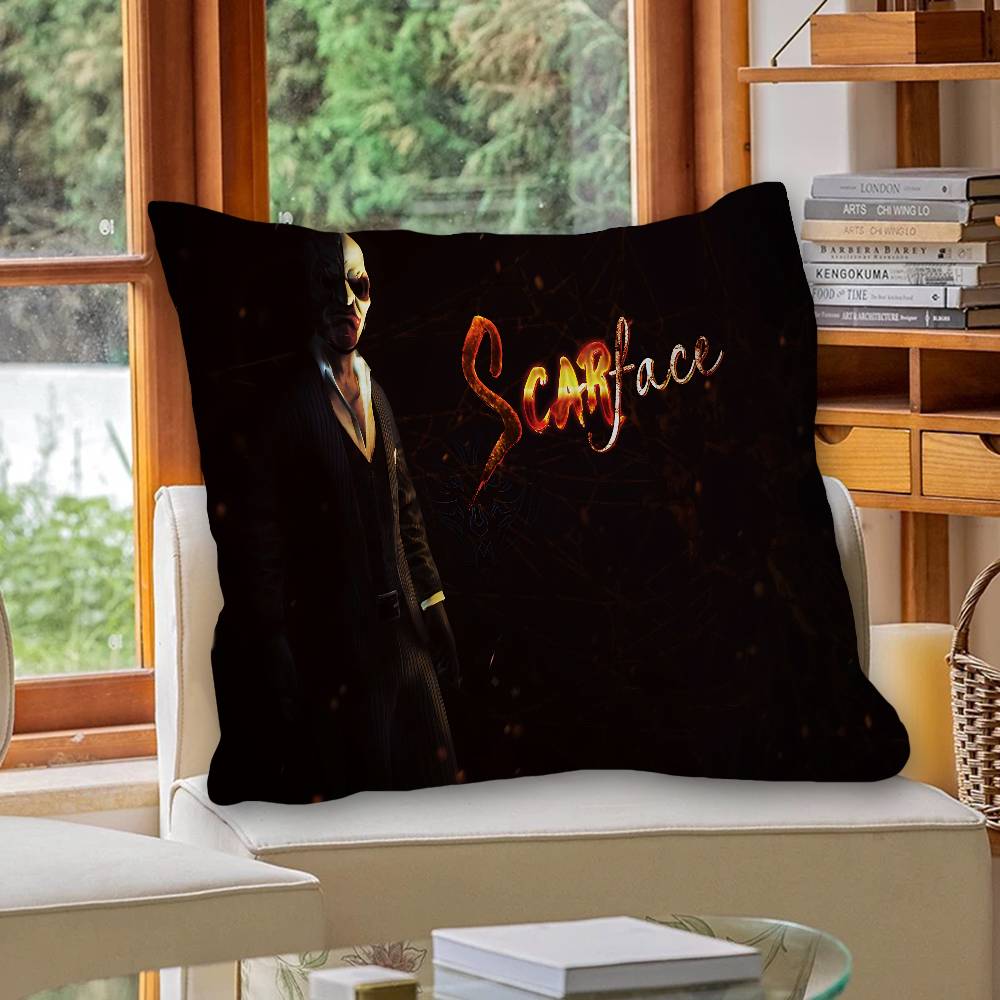 Classics S-Scarface 1983 Film Personalized picture text home decorative pillows Household Gifts 45x45cm