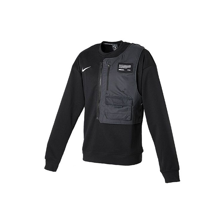 

Nike FC Shell Men s Long-Sleeve T-Shirt Black White AQ0671-010 M