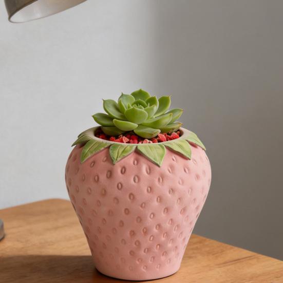 Strawberry Vase Cement Clay Mold, Plaster Flower Pot Silicone Mold, Succulents Flowerpot Concrete Mold, Pen Holder Epoxy Resin Mold