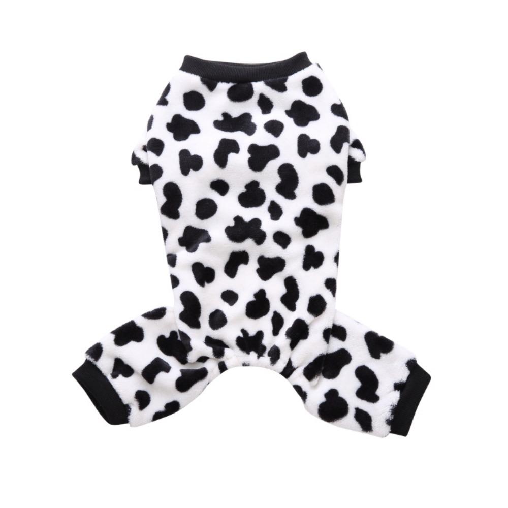 Warm Small Dog Jumpsuits Fleece Dog Overalls Pajamas Cute Winter Dog Pajamas