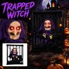 Adereço de Bruxa de Halloween Decoração Animada para Jardim Exibição Assustadora