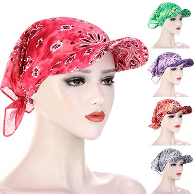 1PC per il tempo libero per donna uomo bandana sciarpa stampata protezione solare berretto di copertura berretto con visiera forniture per esterni