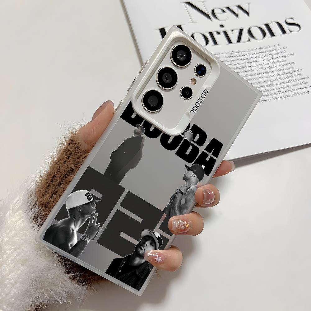 

B-Booba Singer Phone Case For Samsung Galaxy S25 Edge S24 S23 S22 S21 S20 Ultra Funda Silicone Silver Cover Galaxy S21 FE 5G