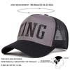 Unisex King Letter Embroidery Baseball Net Caps Spring And Summer Outdoor Adjustable Casual Hats Sunscreen Hat Sports Cap