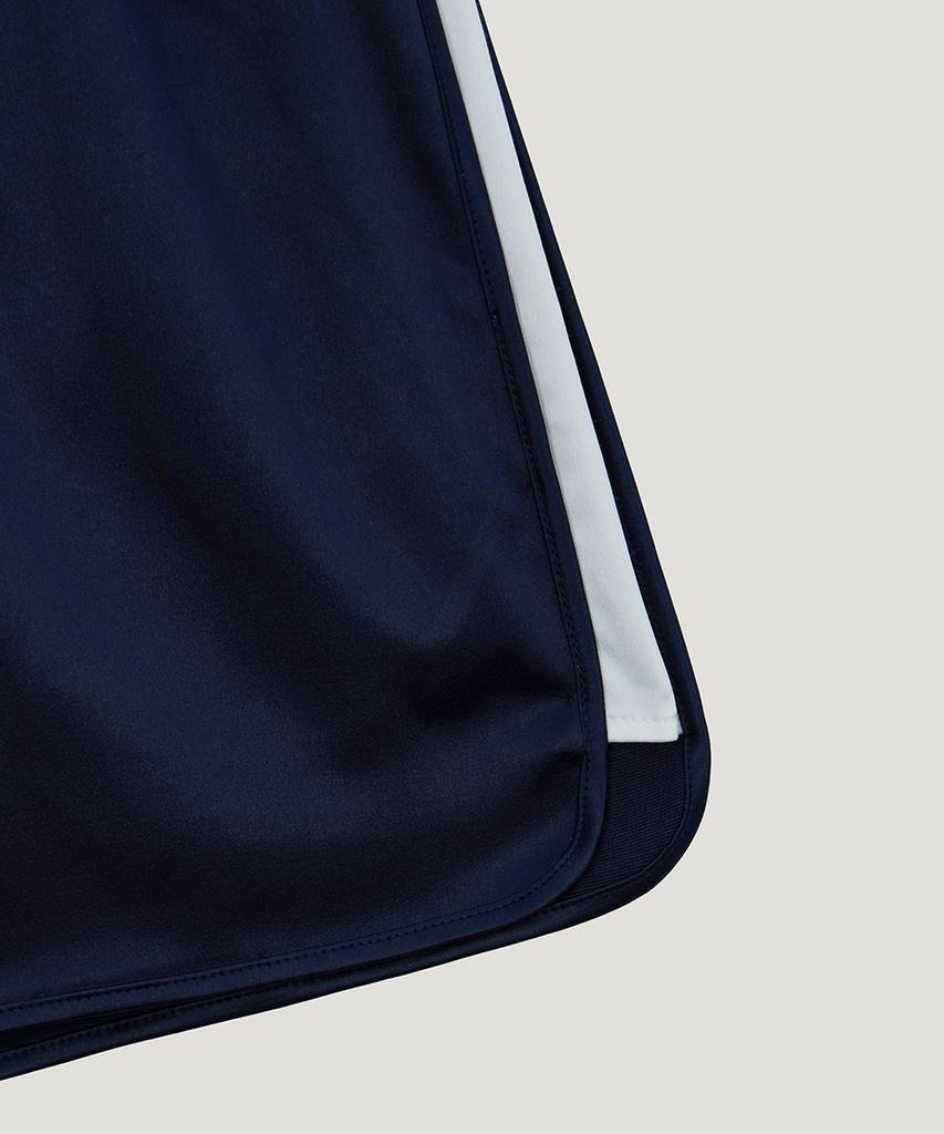 Eosseu Color Block Satin Training Shorts (Navy)
