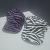 New Spring and Summer Women's Fashion Trend Casual Cap Zebra Pattern Cute Retro Men's and Women's Baseball Hat