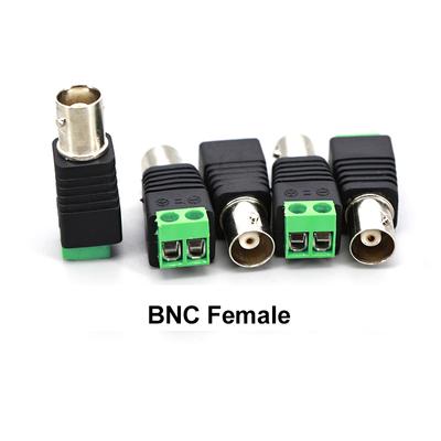 10 יחידות מתאם תקע שקע BNC נקבה 12V ממיר וידאו בלון מחבר BNC עבור פס לד מצלמת DVR CCTV חשמל