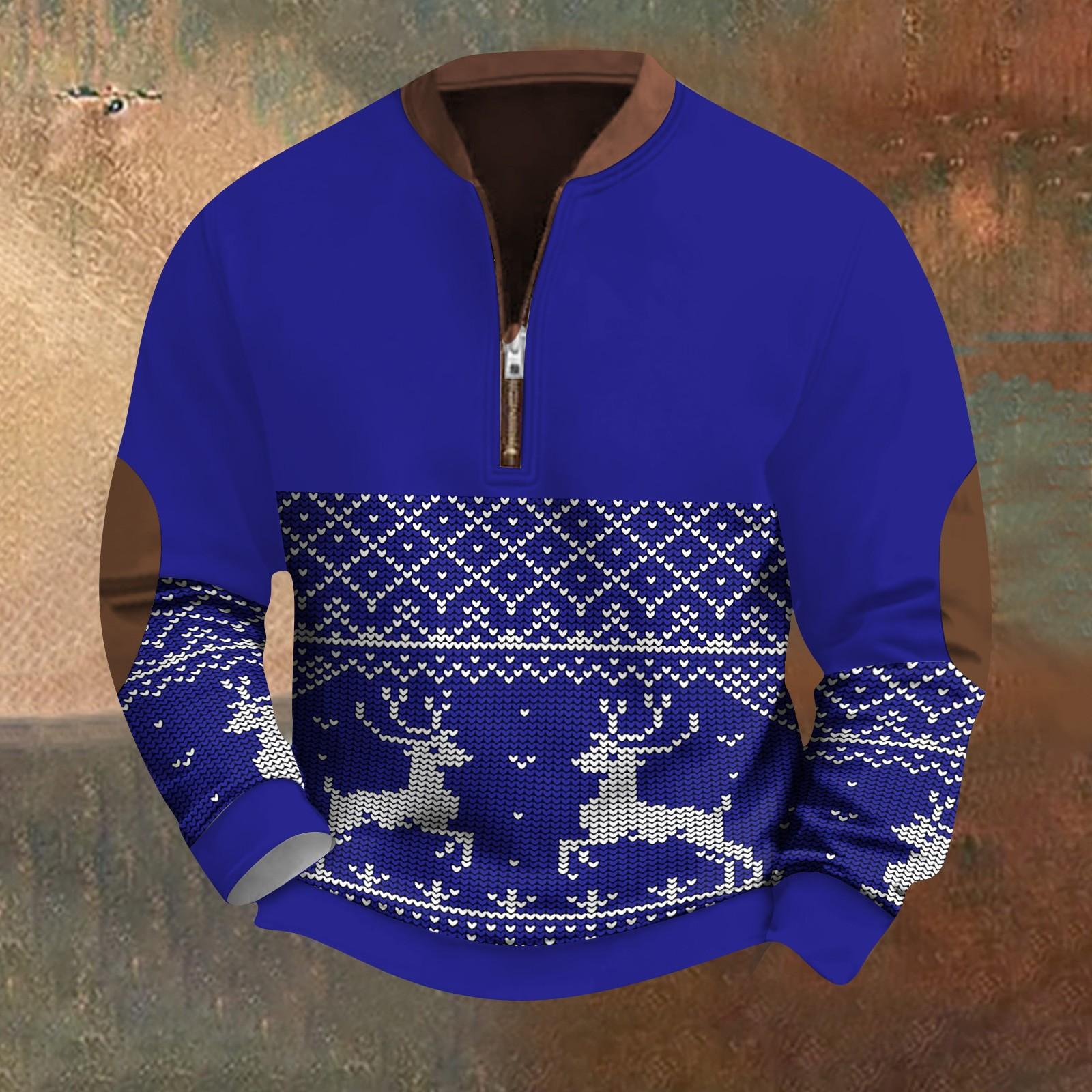 

Мужская повседневная толстовка в стиле ретро с градиентным принтом XL