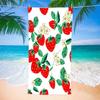 Serviette de Plage Microfibre Fraises Serviette de Bain Absorbante Fruits Légère Séchage Rapide Serviette de Piscine Parfaite pour Hommes et Femmes