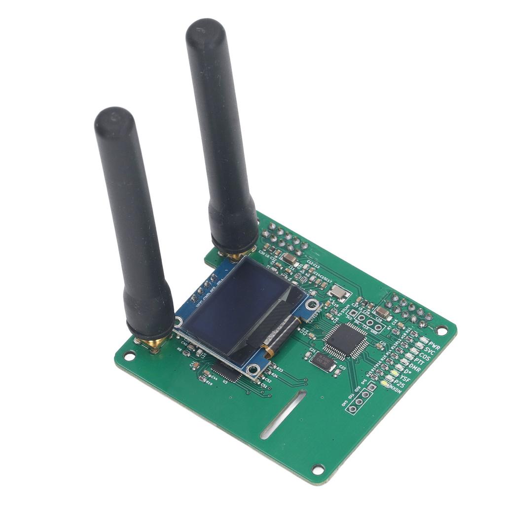 MMDVM Duplex Hotspot Modul Dual Hat Board UHF VHF Dualantenne mit 0,96 Zoll organischem LED für DMR YSF