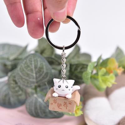Piękny kot kreskówka Breloki Łańcuszki wisiorek ornament na torbę samochód Brelok prezent