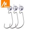 MEREDITH 10pcs/Lot Exposed Jig Head 3.5g 5g 7g 10g 14g Head Hook Jig Baits Fishing Hooks Jigging Fishing Accessories