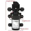 Wasserpumpe, schwarz, langlebig, DC 12 V, 130 PSI, landwirtschaftliche elektrische Mikro-Hochdruck-Membran-Wassersprüher, Autowaschanlage, 12 V