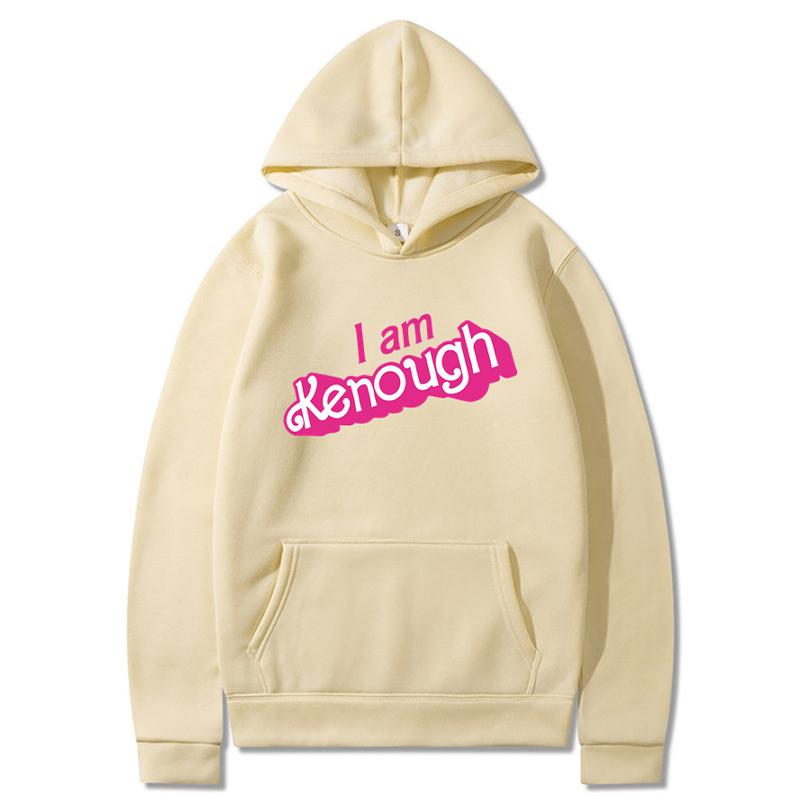 I Am Kenough Hoodies Women Barbiecore Movie Kenough Sweatshirts Men Fashion Graphic Printed Harajuku Streetwear Hooded Pullovers