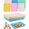 10pcs Plastic Art Trays Durable PP Material 5 Colors for Crafts Beads DIY Projects Painting Jewelry Storage Bead Organizer Boxes