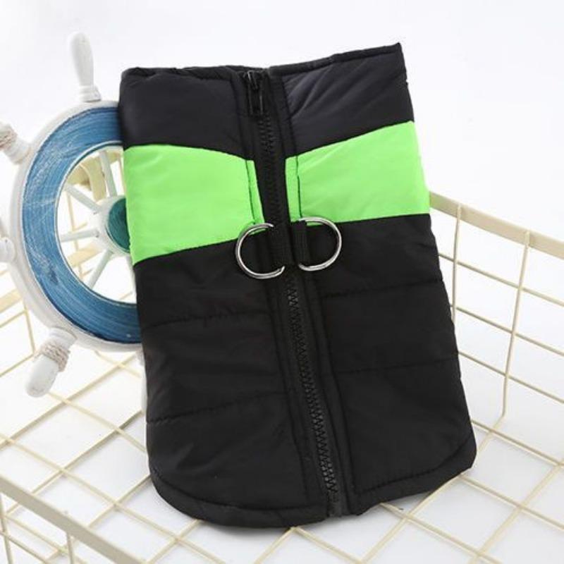 

Autumn and winter dog warm cotton-padded vest ski suit thickened windproof warm teddy golden retriever bear puppy clothes XXL chest 55 back 45 about 14-8 kg