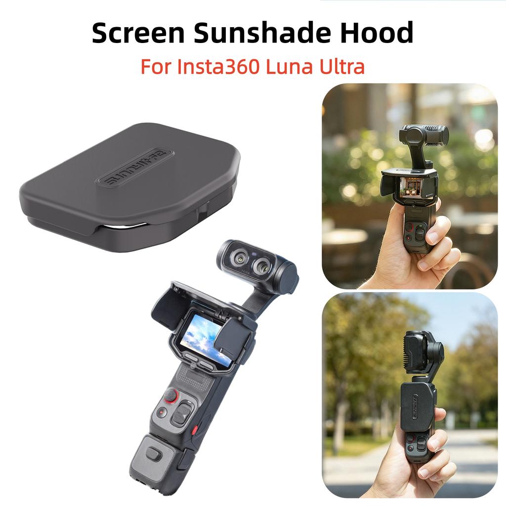 For Insta161 Luna Ultra Camera Sunshade Anti-Glare Magnetic Sun Hood Screen Protector Shell Anti-scratch Cover Accessories