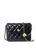 Women's Genuine Leather Cowhide Quilted Crossbody Bag with Chain - 2026 Model