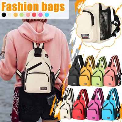 Kadın Göğüs Çantası Kadın Su Geçirmez Büyük Kapasiteli Sırt Çantası Günlük Postacı Çantası Oxford Messenger Çanta Çok Fonksiyonlu Can Sırt Çantası