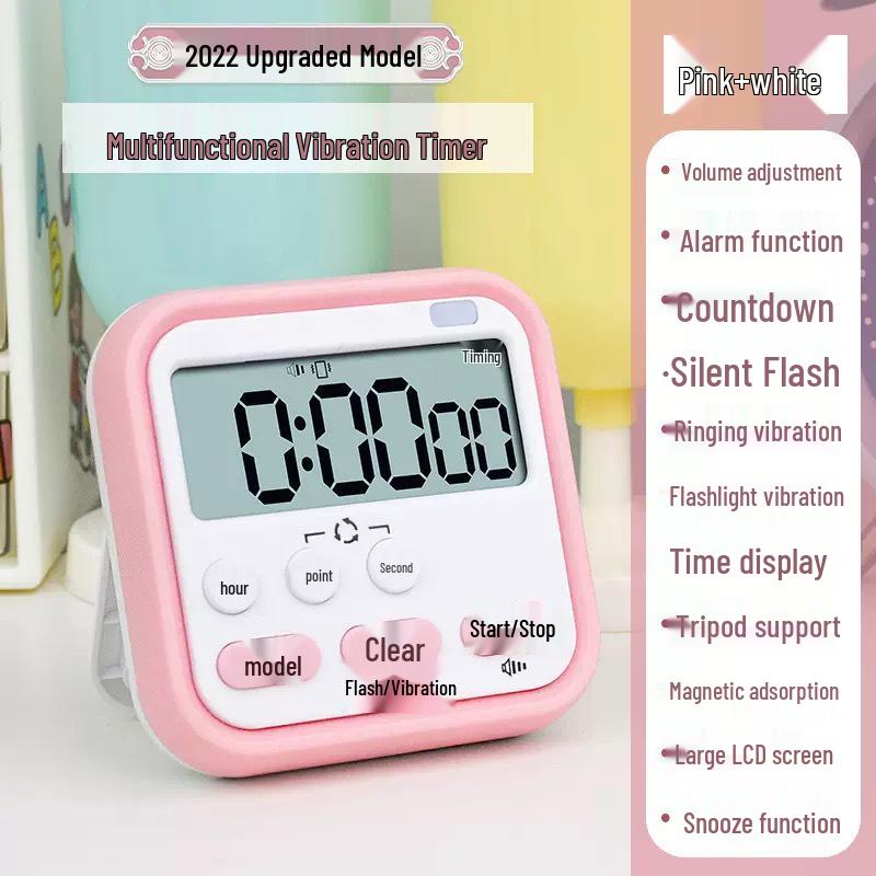 Children's Time Management Kitchen Timer: Countdown Electronic Alarm Clock